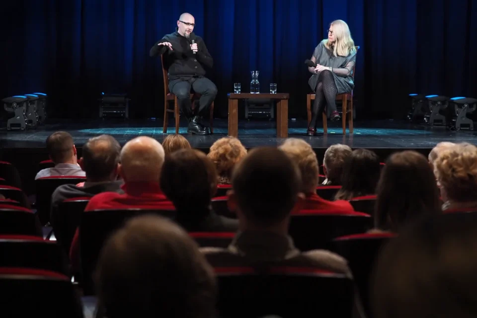 15 02 2016 LUBLIN UL JEZUICKA TEATR STARY KINO W TEATRZE MAGDALENA SENDECKA I MARCIN KOT BASTKOWSKI FOT WOJCIECH NIESPIALOWSKI / TS