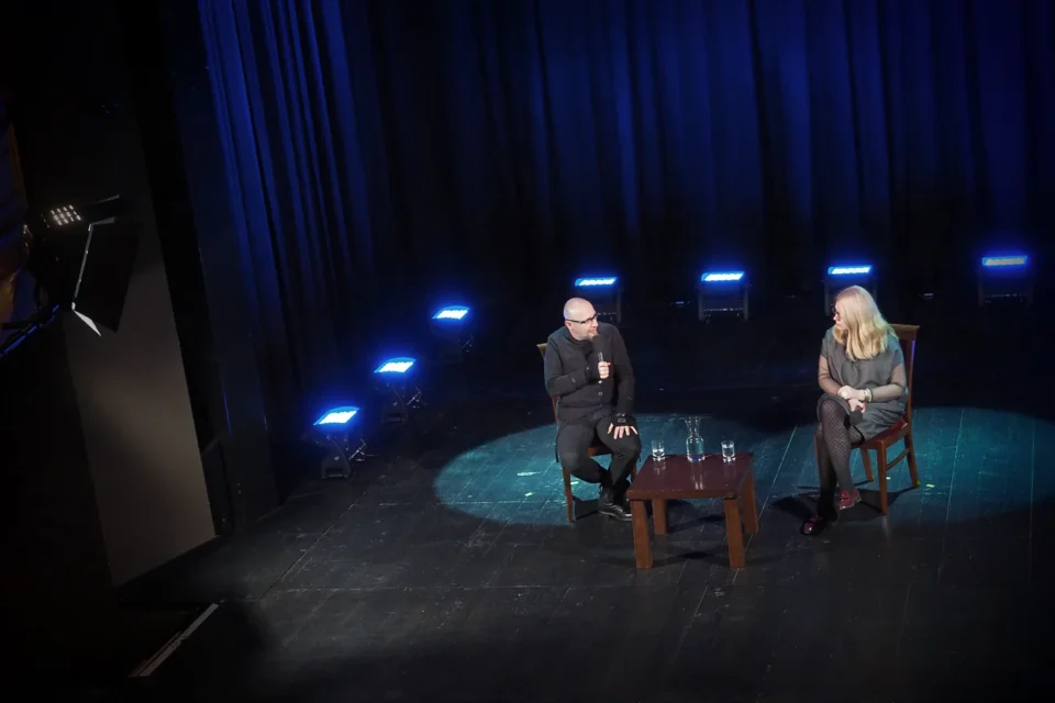 15 02 2016 LUBLIN UL JEZUICKA TEATR STARY KINO W TEATRZE MAGDALENA SENDECKA I MARCIN KOT BASTKOWSKI FOT WOJCIECH NIESPIALOWSKI / TS