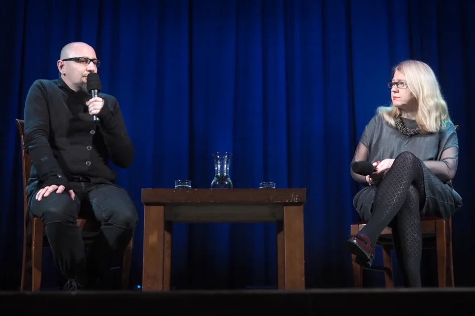 15 02 2016 LUBLIN UL JEZUICKA TEATR STARY KINO W TEATRZE MAGDALENA SENDECKA I MARCIN KOT BASTKOWSKI FOT WOJCIECH NIESPIALOWSKI / TS