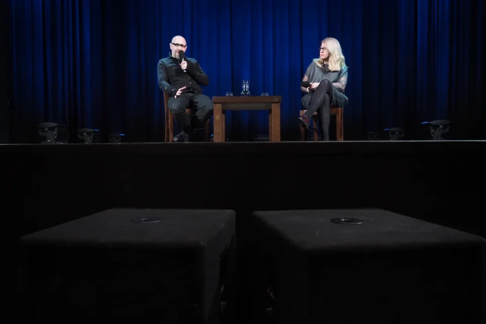 15 02 2016 LUBLIN UL JEZUICKA TEATR STARY KINO W TEATRZE MAGDALENA SENDECKA I MARCIN KOT BASTKOWSKI FOT WOJCIECH NIESPIALOWSKI / TS