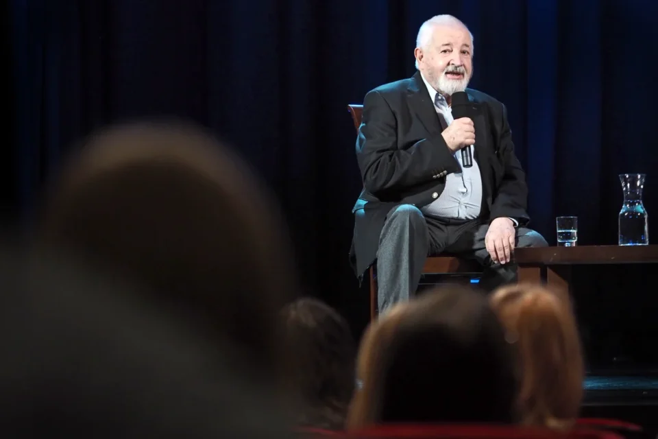 22 02 2016 LUBLIN UL JEZUICKA TEATR STARY KINO W TEATRZE PROWADZENIE MAGDALENA SENDECKA GOSC JANUSZ MAJEWSKI FOT DOROTA AWIORKO