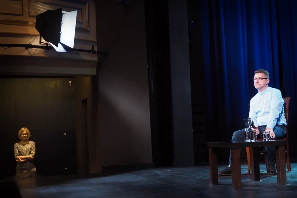 24 04 2017 LUBLIN UL JEZUICKA TEATR STARY KINO W TEATRZE STARYM -„ LOWCY MIODU " FOT WOJCIECH NIESPIALOWSKI