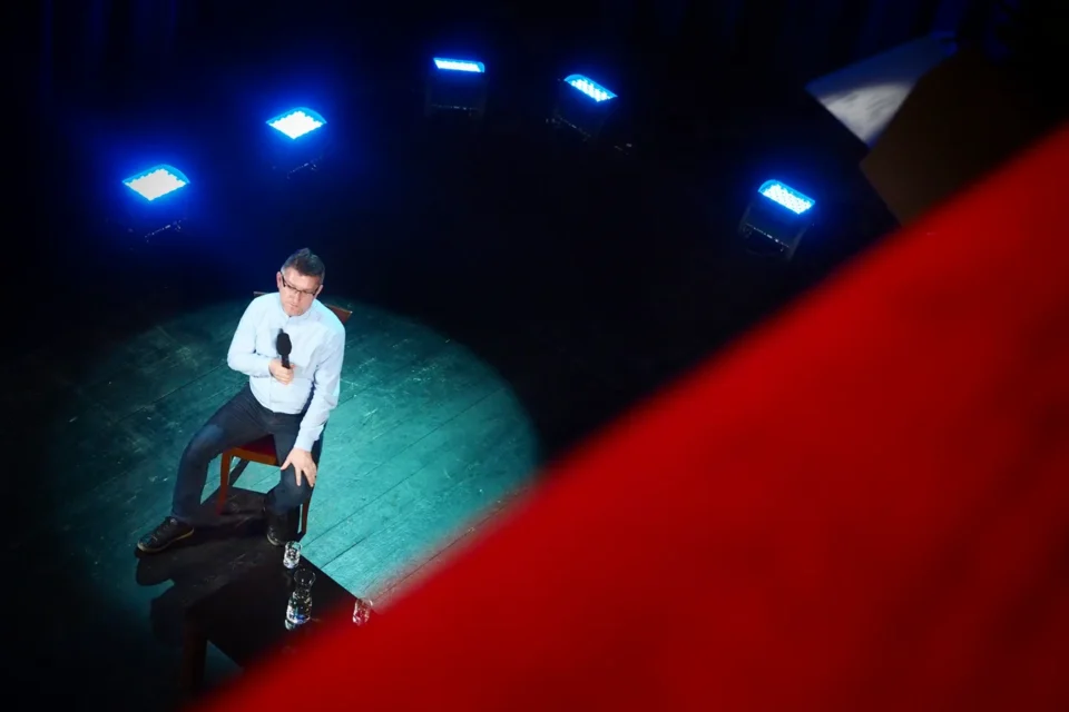 24 04 2017 LUBLIN UL JEZUICKA TEATR STARY KINO W TEATRZE STARYM -„ LOWCY MIODU " FOT WOJCIECH NIESPIALOWSKI