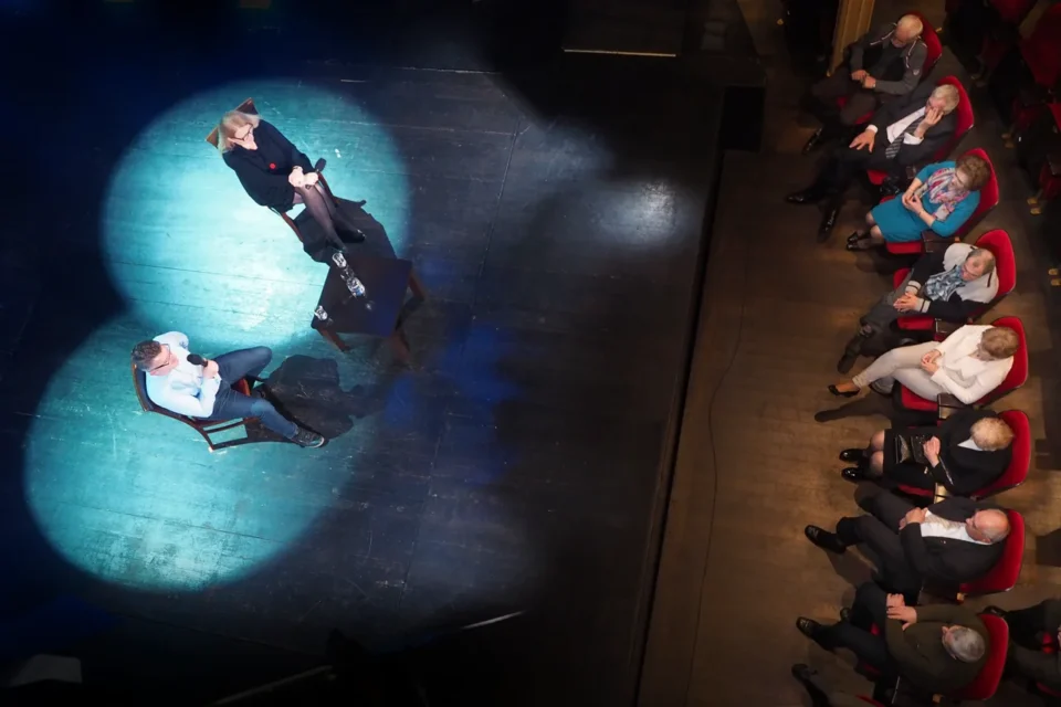 24 04 2017 LUBLIN UL JEZUICKA TEATR STARY KINO W TEATRZE STARYM -„ LOWCY MIODU " FOT WOJCIECH NIESPIALOWSKI