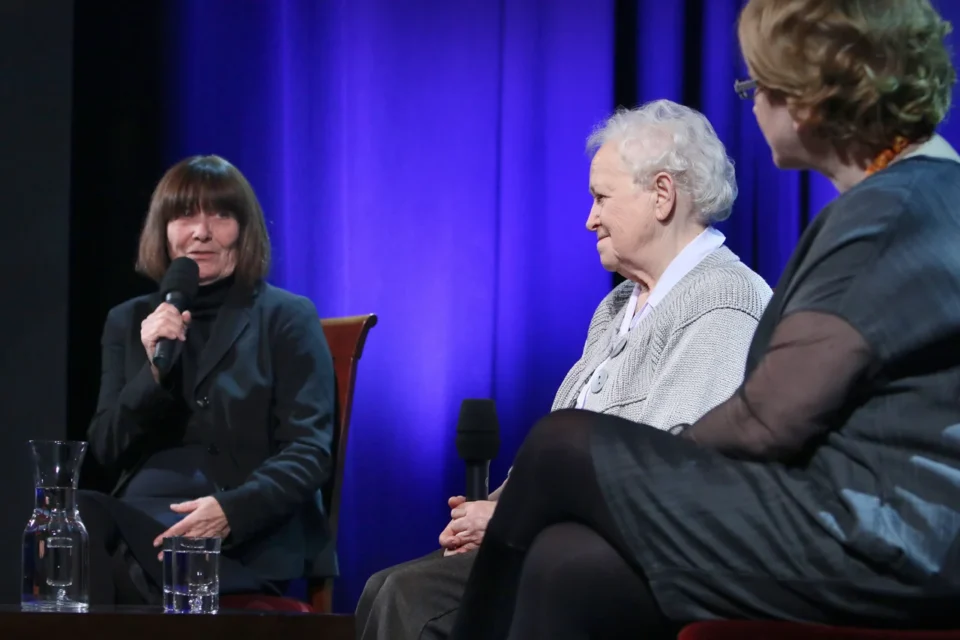 27 10 2014 LUBLIN UL JEZUICKA TEATR STARY KINO W TEATRZE GOSCMI MAGDALENY SENDECKIEJ BYLY : URSZULA RADEK I MALGORZATA BIELECKA - HOLDA FOT WOJCIECH NIESPIALOWSKI / TS