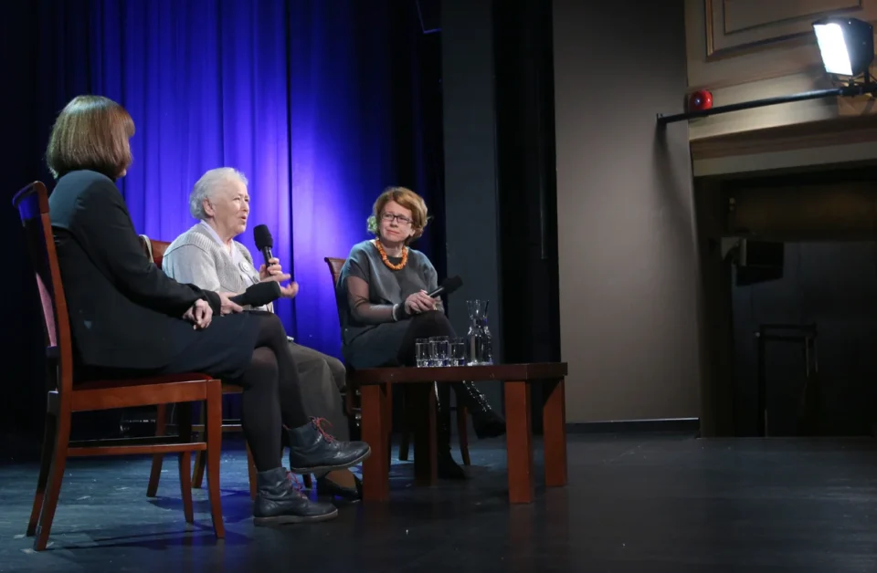 27 10 2014 LUBLIN UL JEZUICKA TEATR STARY KINO W TEATRZE GOSCMI MAGDALENY SENDECKIEJ BYLY : URSZULA RADEK I MALGORZATA BIELECKA - HOLDA FOT WOJCIECH NIESPIALOWSKI / TS