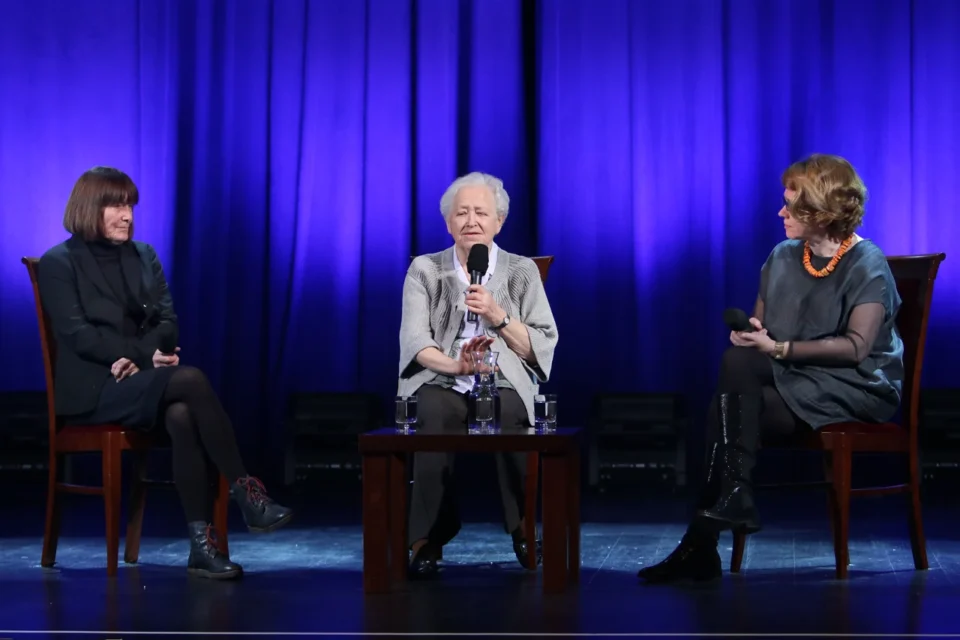27 10 2014 LUBLIN UL JEZUICKA TEATR STARY KINO W TEATRZE GOSCMI MAGDALENY SENDECKIEJ BYLY : URSZULA RADEK I MALGORZATA BIELECKA - HOLDA FOT WOJCIECH NIESPIALOWSKI / TS