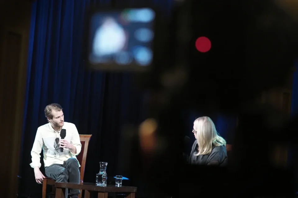 29 02 2016 LUBLIN UL JEZUICKA TEATR STARY KINO W TEATRZE STARYM ROZMOWA Z MAGNUSEM VON HORNEM FOT WOJCIECH NIESPIALOWSKI / TS