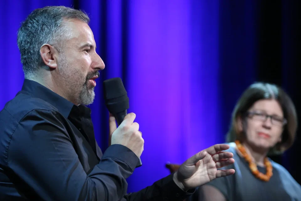 29 09 2014 LUBLIN UL JEZUICKA TEATR STARY KINO W TEATRZE STARYM GOSCIEM MAGDALENY SENDECKIEJ BYL PIOTR SLIWOWSKI FOT WOJCIECH NIESPIALOWSKI / TS