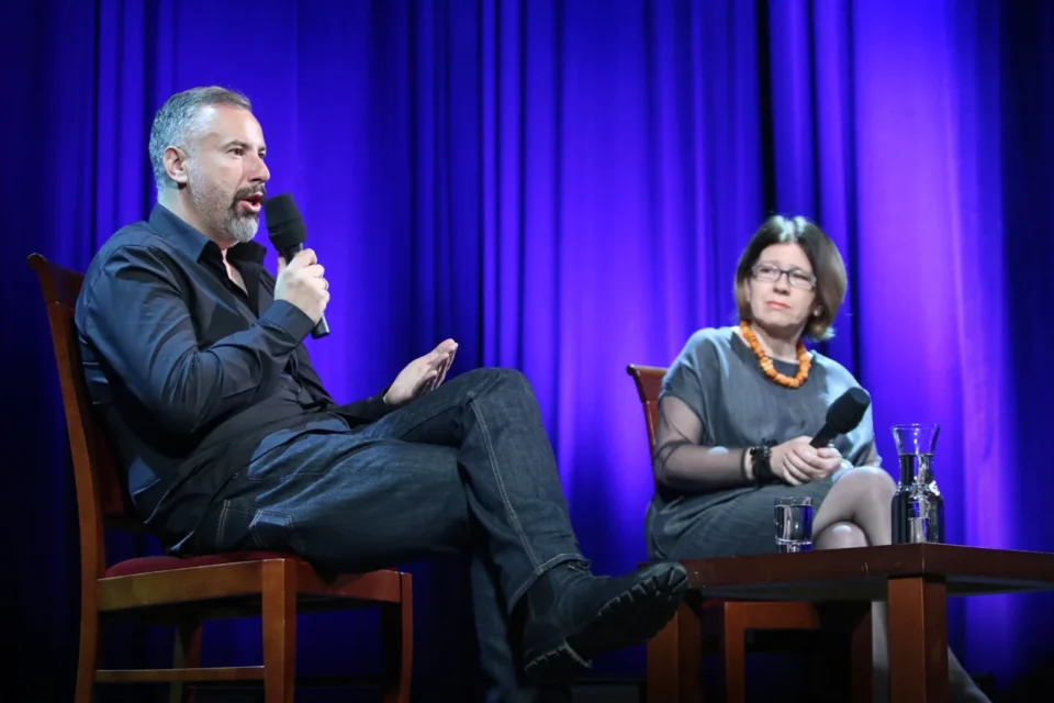 29 09 2014 LUBLIN UL JEZUICKA TEATR STARY KINO W TEATRZE STARYM GOSCIEM MAGDALENY SENDECKIEJ BYL PIOTR SLIWOWSKI FOT WOJCIECH NIESPIALOWSKI / TS