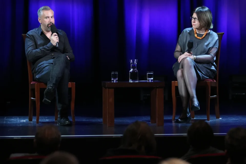 29 09 2014 LUBLIN UL JEZUICKA TEATR STARY KINO W TEATRZE STARYM GOSCIEM MAGDALENY SENDECKIEJ BYL PIOTR SLIWOWSKI FOT WOJCIECH NIESPIALOWSKI / TS