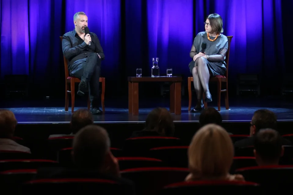 29 09 2014 LUBLIN UL JEZUICKA TEATR STARY KINO W TEATRZE STARYM GOSCIEM MAGDALENY SENDECKIEJ BYL PIOTR SLIWOWSKI FOT WOJCIECH NIESPIALOWSKI / TS