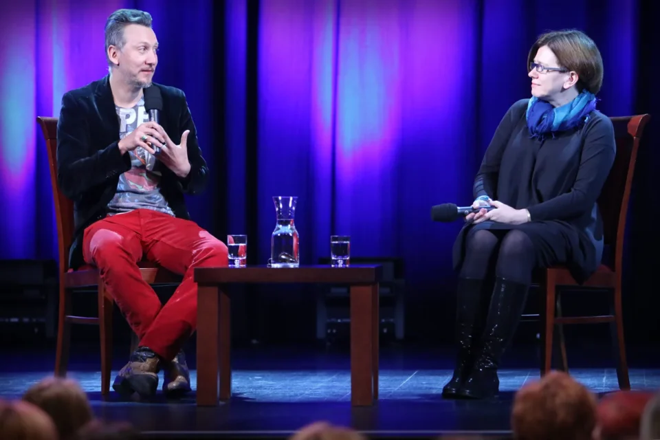 03 03 2014 LUBLIN UL JEZUICKA TEATR STARY KINO W TEATRZE GOSCIEM MAGDALENY SENDECKIEJ BYL BODO KOX FOT WOJCIECH NIESPIALOWSKI / TS