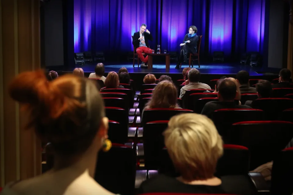 03 03 2014 LUBLIN UL JEZUICKA TEATR STARY KINO W TEATRZE GOSCIEM MAGDALENY SENDECKIEJ BYL BODO KOX FOT WOJCIECH NIESPIALOWSKI / TS