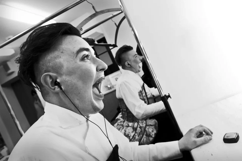 13 12 2014 LUBLIN UL JEZUICKA TEATR STARY MATEUSZ NOWAK - NIEMCEWICZ OD PRZODU I OD TYLU FOT WOJCIECH NIESPIALOWSKI / TS