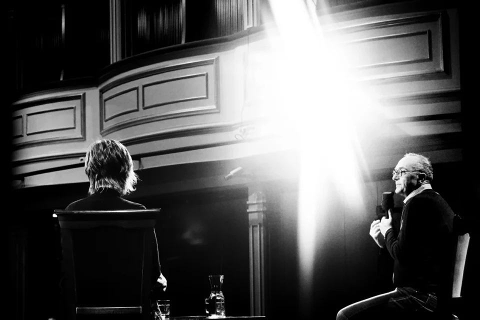 OLYMPUS DIGITAL CAMERA          15 03 2016 BITWA O LITERATURE PROWADZENIE GRAZYNA LUTOSLAWSKA GOSC MICHAL OGOREK FOT DOROTA AWIORKO