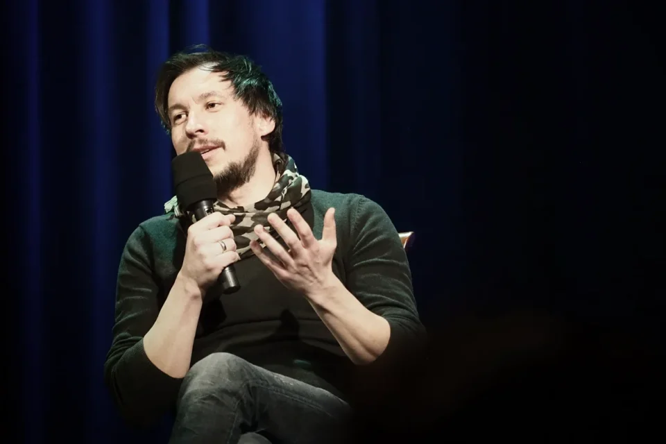 20 02 2017 LUBLIN UL JEZUICKA TEAT STARY KINO W TEATRZE PROWADZENIE MAGDA SENDECKA GOSC  Mirosław Haniszewski FOT DOROTA AWIORKO