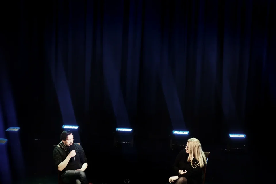 20 02 2017 LUBLIN UL JEZUICKA TEAT STARY KINO W TEATRZE PROWADZENIE MAGDA SENDECKA GOSC  Mirosław Haniszewski FOT DOROTA AWIORKO