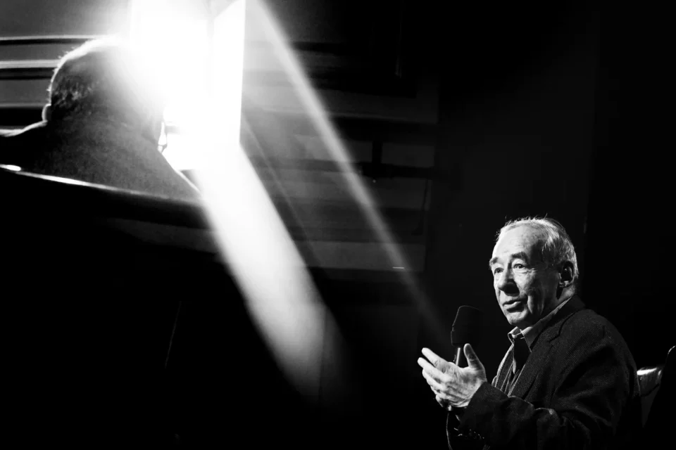 OLYMPUS DIGITAL CAMERA          28 03 2017 LUBLIN UL JEZUICKA TEAT STARY BITWA O KULTURE gosc Andrzej Paczkowski prowadzenie Jerzy Sosnowski FOT DOROTA AWIORKO