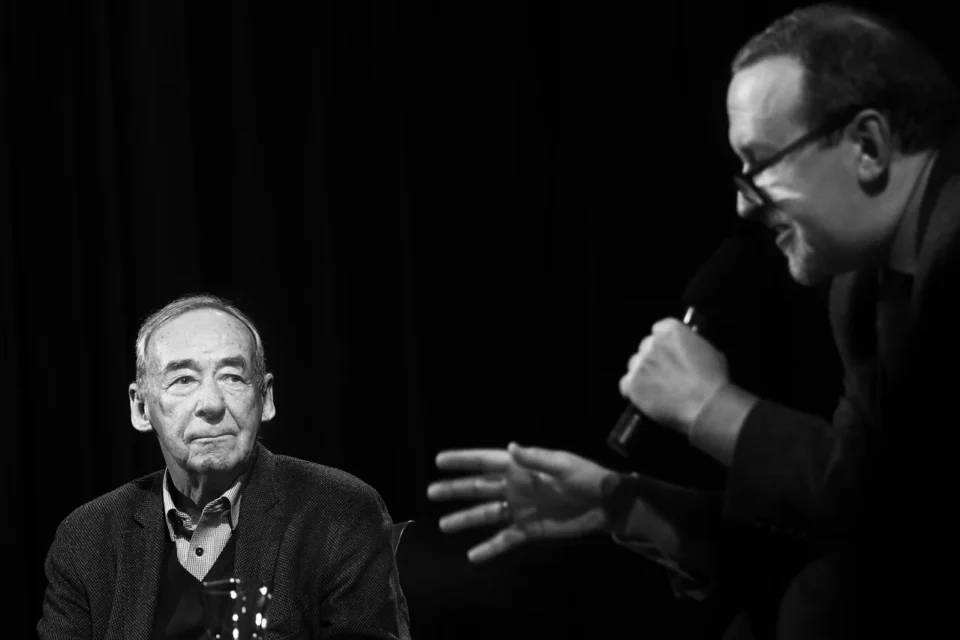 OLYMPUS DIGITAL CAMERA          28 03 2017 LUBLIN UL JEZUICKA TEAT STARY BITWA O KULTURE gosc Andrzej Paczkowski prowadzenie Jerzy Sosnowski FOT DOROTA AWIORKO