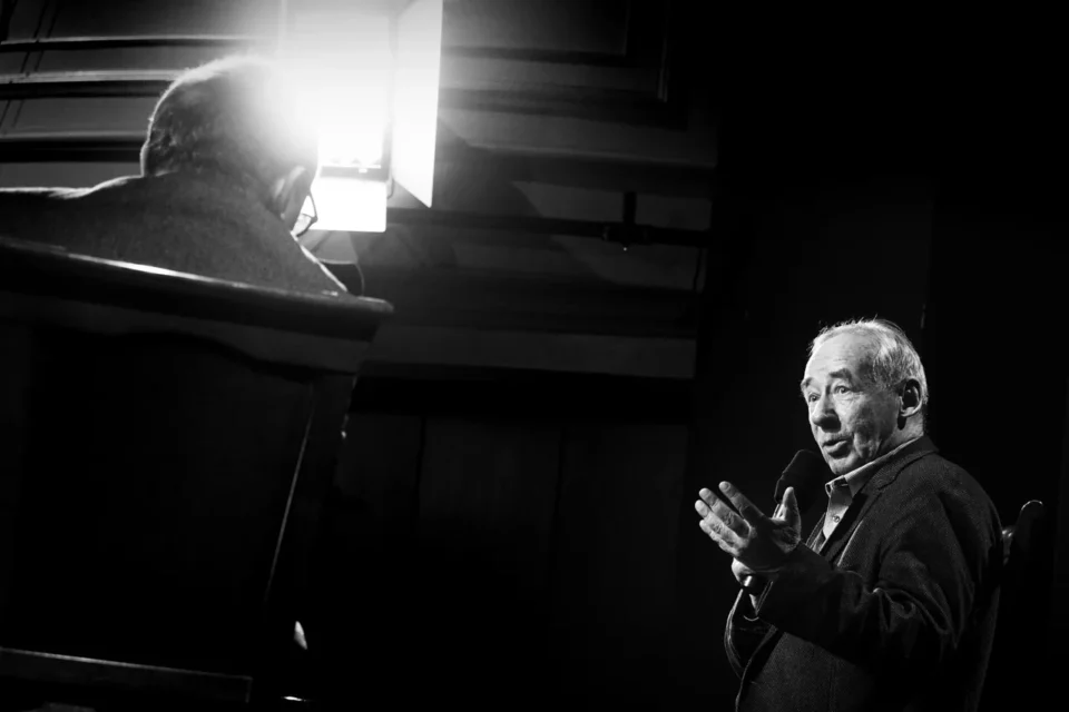 OLYMPUS DIGITAL CAMERA          28 03 2017 LUBLIN UL JEZUICKA TEAT STARY BITWA O KULTURE gosc Andrzej Paczkowski prowadzenie Jerzy Sosnowski FOT DOROTA AWIORKO