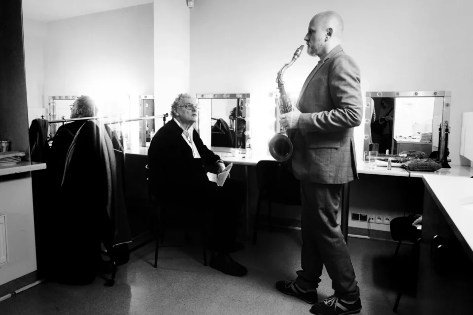 OLYMPUS DIGITAL CAMERA          02 03 2016 LUBLIN TEATR STARY Adam Pieronczyk / Miroslav Vitous FOT DOROTA AWIORKO