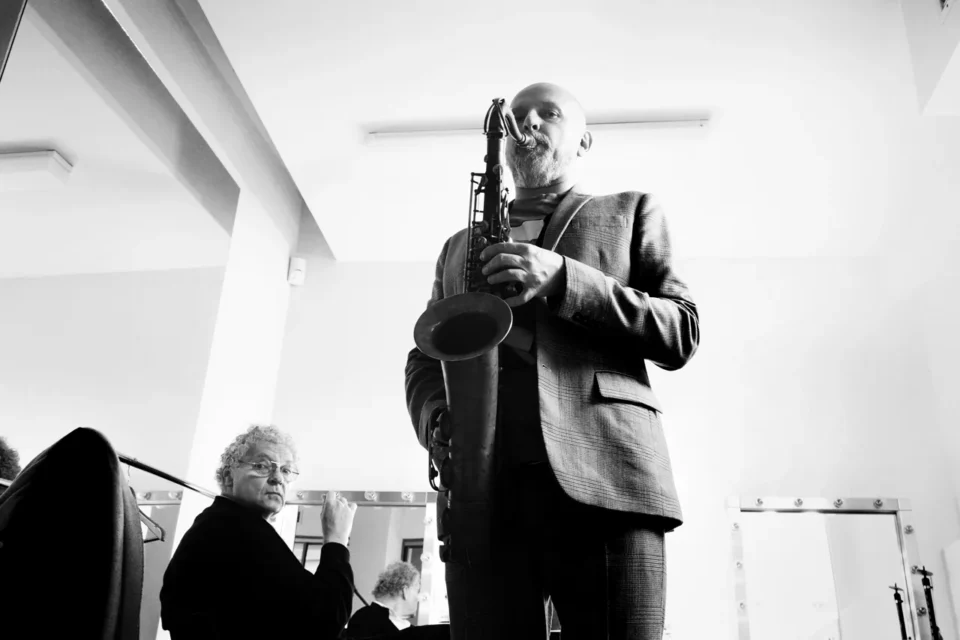 OLYMPUS DIGITAL CAMERA          02 03 2016 LUBLIN TEATR STARY Adam Pieronczyk / Miroslav Vitous FOT DOROTA AWIORKO