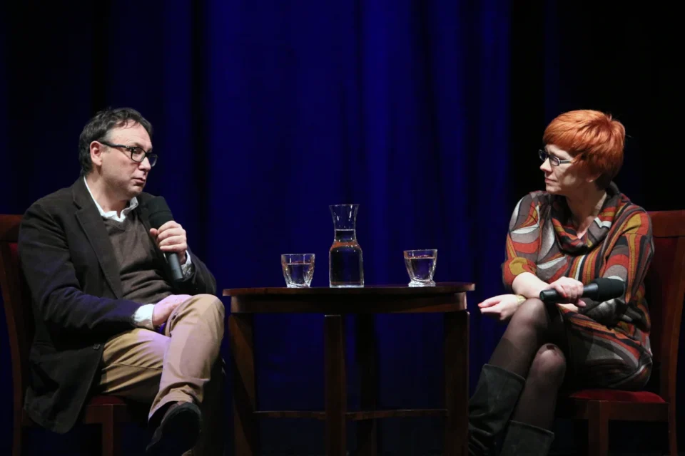 11 02 2013 UL JEZUICKA LUBLIN TEATR STARY KINO W TEATRZE FILM RYSA SPOTKANIE Z REZYSEREM MICHAL ROSA PROWADZENIE MAGDALENA SANDECKA FOT DOROTA AWIORKO - KLIMEK