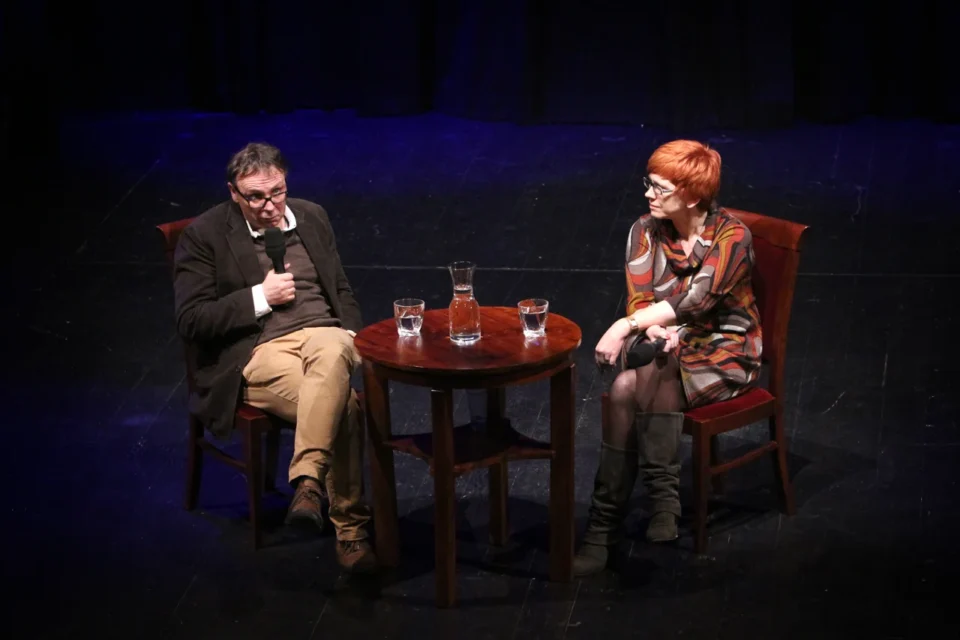 11 02 2013 UL JEZUICKA LUBLIN TEATR STARY KINO W TEATRZE FILM RYSA SPOTKANIE Z REZYSEREM MICHAL ROSA PROWADZENIE MAGDALENA SANDECKA FOT DOROTA AWIORKO - KLIMEK