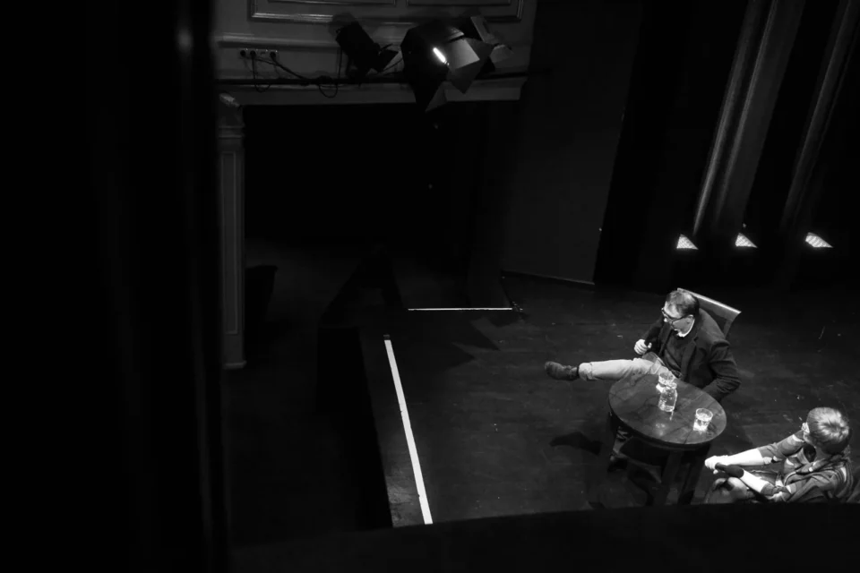 11 02 2013 UL JEZUICKA LUBLIN TEATR STARY KINO W TEATRZE FILM RYSA SPOTKANIE Z REZYSEREM MICHAL ROSA PROWADZENIE MAGDALENA SANDECKA FOT DOROTA AWIORKO - KLIMEK