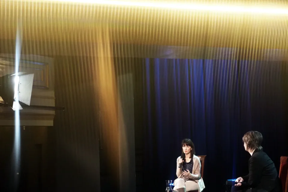 OLYMPUS DIGITAL CAMERA          01 03 2016 BITWA O KULTURE PROWADZENIE GRAŻYNA LUTOSLAWSKA GOSC Malgorzata Sobieszczak - Marciniak FOT DOROTA AWIORKO