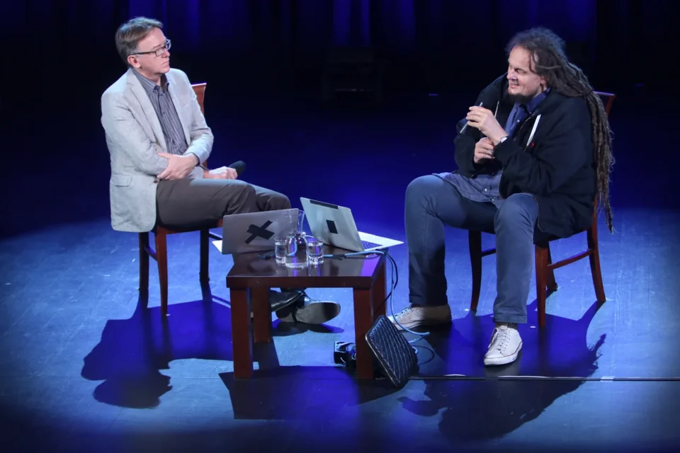 16 09 2014 LUBLIN JEZUICKA TEATR STARY SPOTKANIE Z  MARIUSZEM WILCZYNSKIM FOT WOJCIECH NIESPIALOWSKI / TS