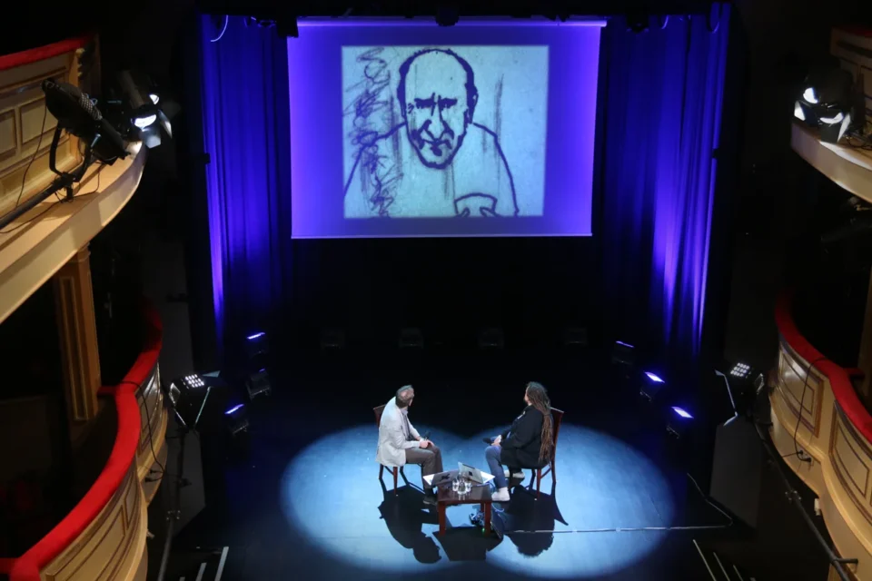 16 09 2014 LUBLIN JEZUICKA TEATR STARY SPOTKANIE Z  MARIUSZEM WILCZYNSKIM FOT WOJCIECH NIESPIALOWSKI / TS