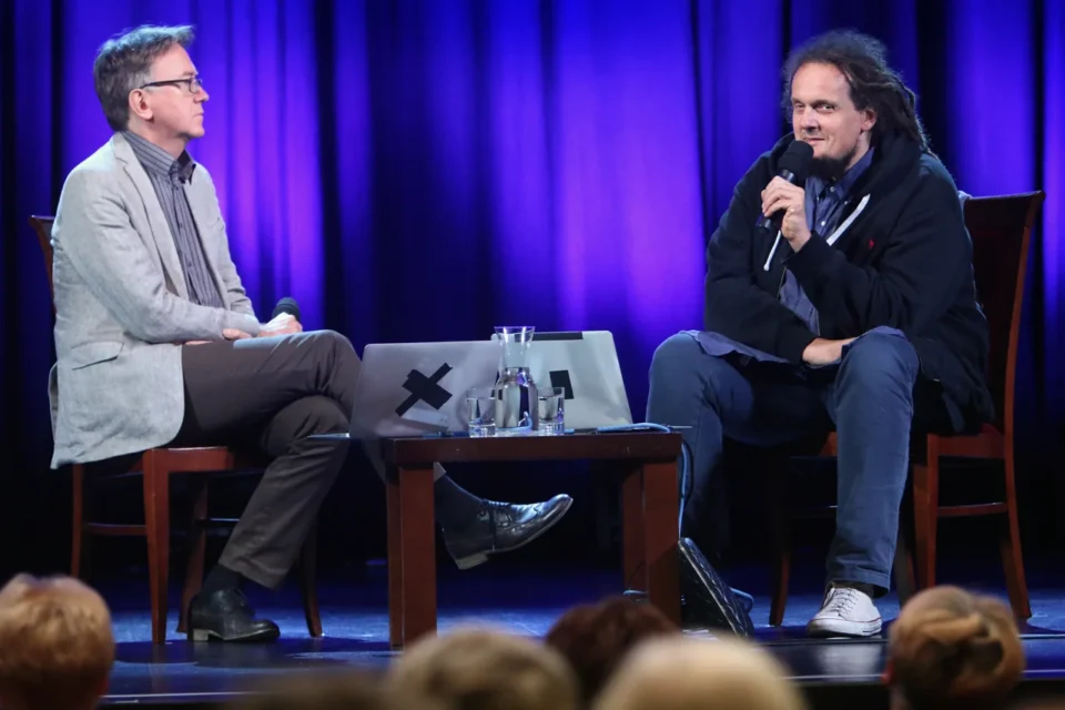 16 09 2014 LUBLIN JEZUICKA TEATR STARY SPOTKANIE Z  MARIUSZEM WILCZYNSKIM FOT WOJCIECH NIESPIALOWSKI / TS