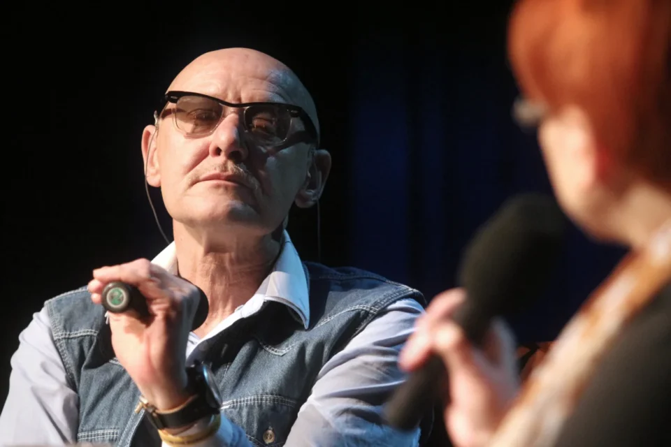 22 04 2013 LUBLIN UL JEZUICKA TEATR STARY KINO W TEATRZE STARYM Z TOMASZEM WISZNIEWSKIM PROWADZENIE MAGDALENA SENDECKA FOT WOJCIECH NIESPIALOWSKI