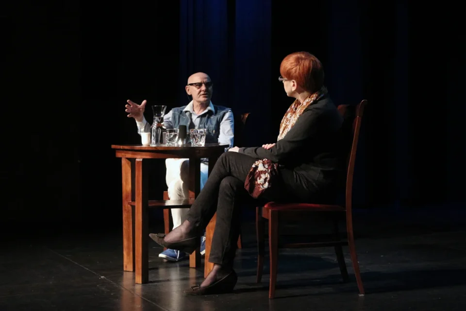 22 04 2013 LUBLIN UL JEZUICKA TEATR STARY KINO W TEATRZE STARYM Z TOMASZEM WISZNIEWSKIM PROWADZENIE MAGDALENA SENDECKA FOT WOJCIECH NIESPIALOWSKI