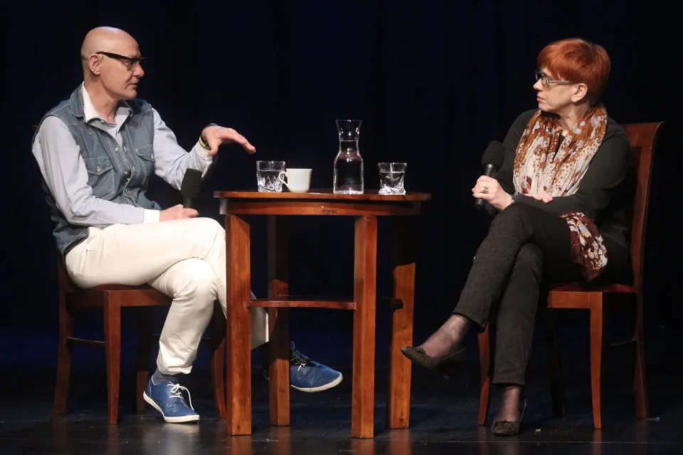 22 04 2013 LUBLIN UL JEZUICKA TEATR STARY KINO W TEATRZE STARYM Z TOMASZEM WISZNIEWSKIM PROWADZENIE MAGDALENA SENDECKA FOT WOJCIECH NIESPIALOWSKI