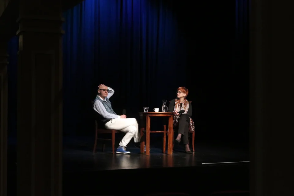 22 04 2013 LUBLIN UL JEZUICKA TEATR STARY KINO W TEATRZE STARYM Z TOMASZEM WISZNIEWSKIM PROWADZENIE MAGDALENA SENDECKA FOT WOJCIECH NIESPIALOWSKI