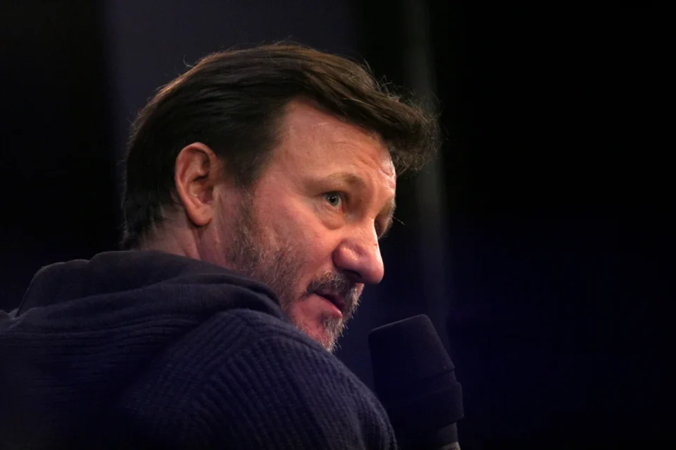 08 10 2012 LUBLIN TEATR STARY KINA W TEATRZE PRZEDSTAWIA FILM WYMYK PO FILMIE ROZMOWA Z ROBERTEM WIECKIEWICZEM JANUSZEM MARGANSKIM FOT DOROTA AWIORKO - KLIMEK