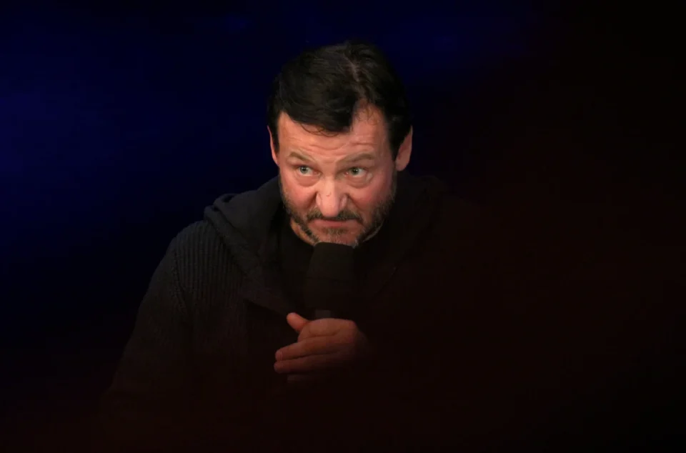 08 10 2012 LUBLIN TEATR STARY KINA W TEATRZE PRZEDSTAWIA FILM WYMYK PO FILMIE ROZMOWA Z ROBERTEM WIECKIEWICZEM JANUSZEM MARGANSKIM FOT DOROTA AWIORKO - KLIMEK