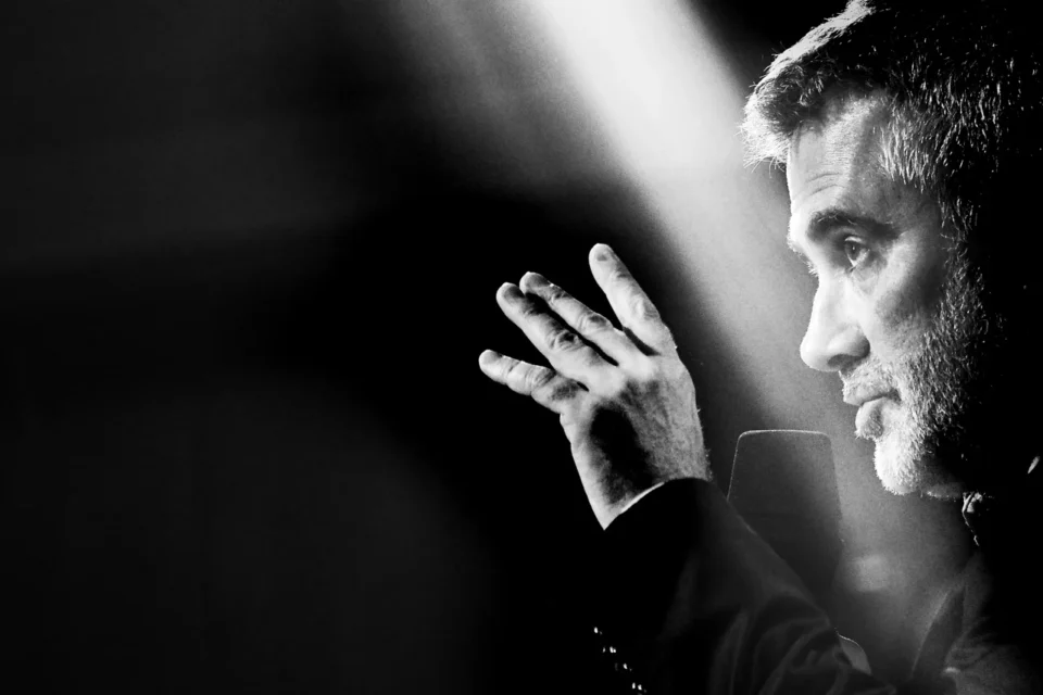 17 05 2016 LUBLIN TEATR STARY Bitwa o literature w drodze prowadzenie Grazyna Lutosławska gosc Marcin Kydrynski lektor Konrad Biel FOT DOROTA AWIORKO